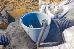 EUROFLO civil connection to concrete manhole