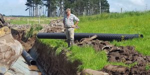 Slotted EUROFLO in farm drainage